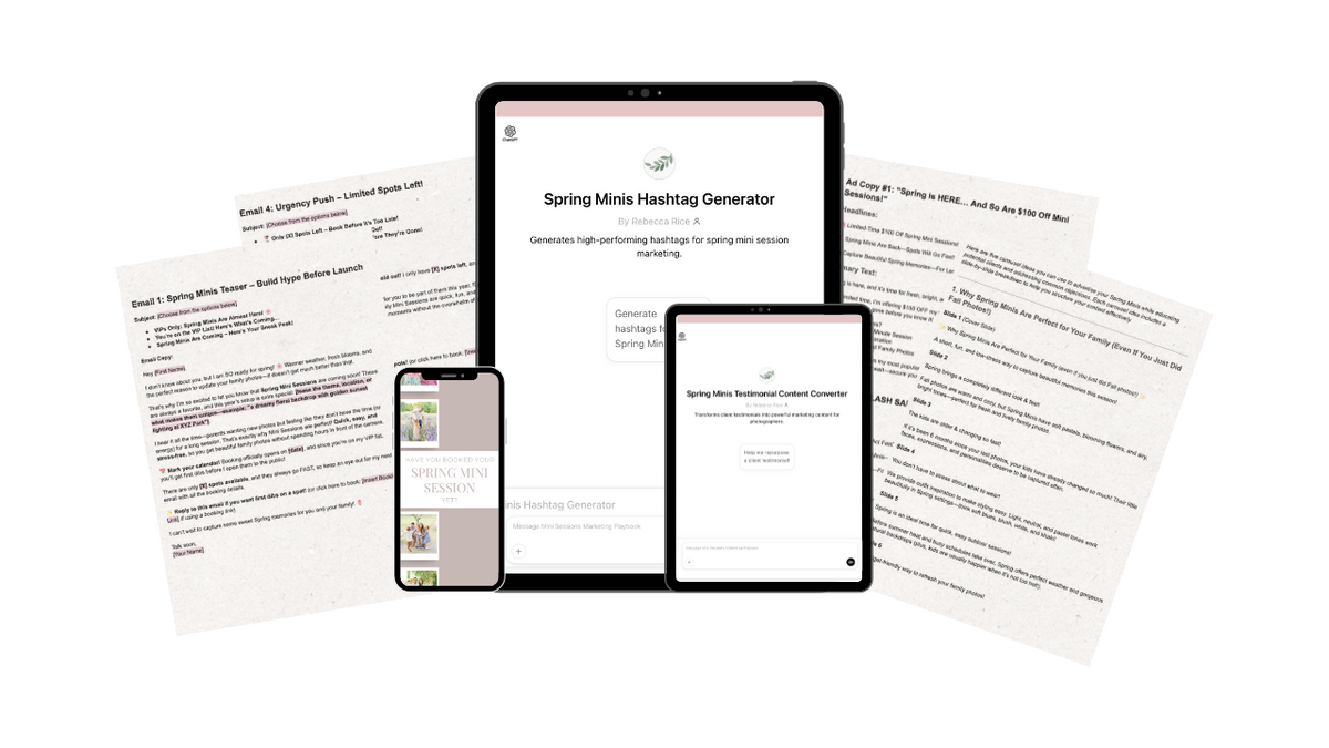 Spring Minis Marketing Bundle